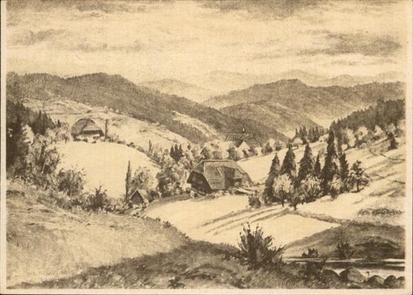 Kuenstlerkarte Celi Nr. 129 Schwarzwald