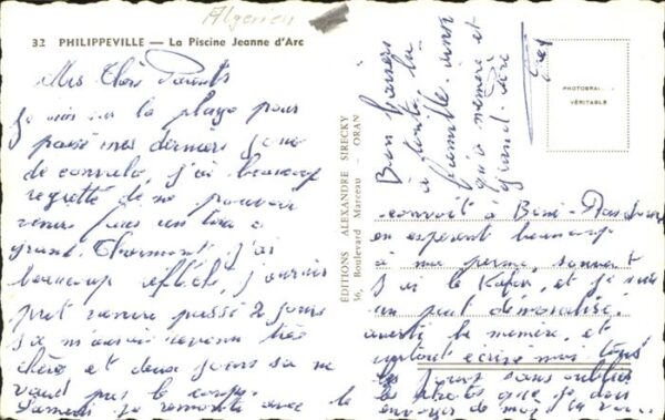 Philippeville Algerien Piscine Jeanne d_Arc Schwimmbad – Bild 2