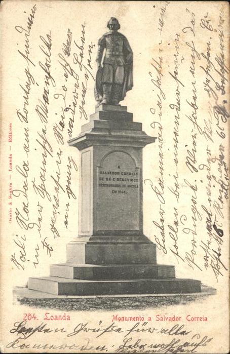 Loanda Luanda Angola Monumento a Salvador Correia Denkmal Sk