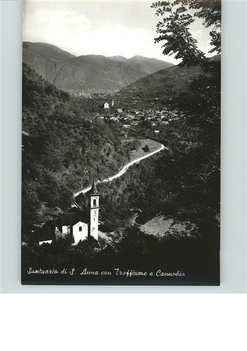 Cannobio Lago Maggiore Santuario di S. Anna con Traffiume