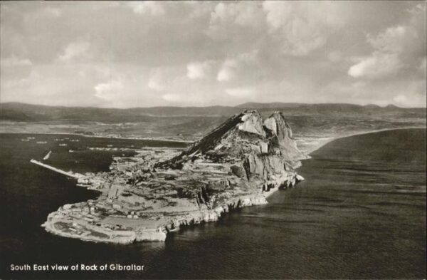 Gibraltar South East view of Rock of Gibraltar