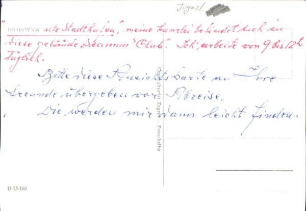 Dubrovnik Ragusa Alter Stadthafen – Bild 2