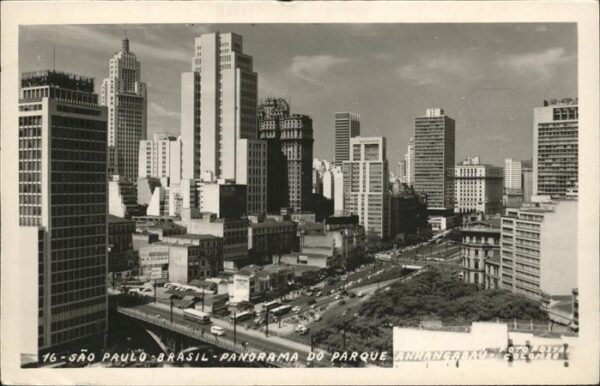 São Paulo Panorama do parque anhangabau