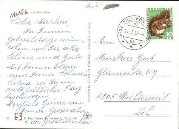 Mecki Nr. 45 Briefkasten Brief – Bild 2