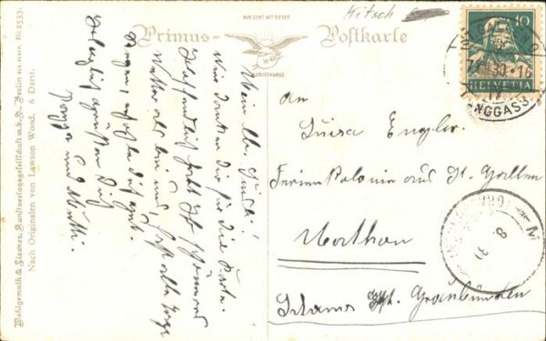 Baeren vermenschlicht Brief Feder Tinte Jawson – Bild 2