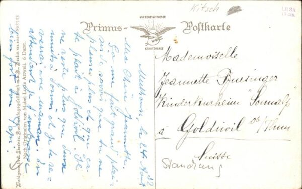 Attwell Mabel Lucie Puppe Kind Nr. 2543 Prismus-Karte – Bild 2