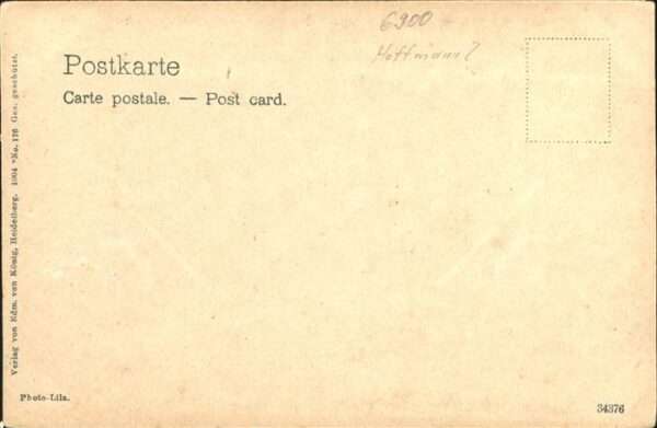 Kuenstlerkarte T. Dietz Nr. 176 Zerstörung von Heidelb – Bild 2