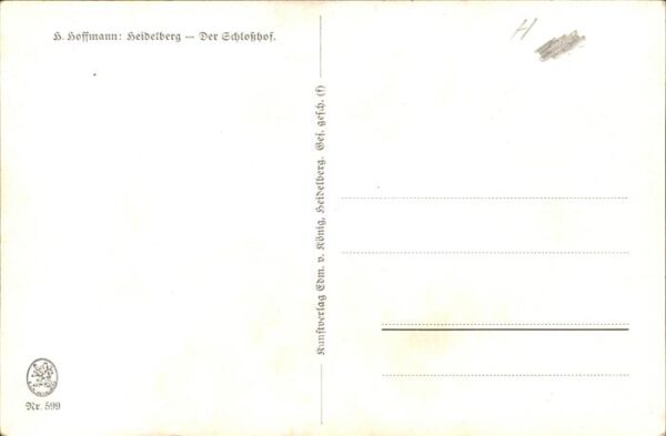 Hoffmann Heinrich Nr. 599 Heideberg Schlosshof – Bild 2