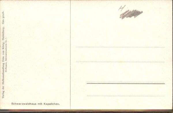 Hoffmann Heinrich Nr. 7 Schwarzwaldhaus Kapellchen – Bild 2