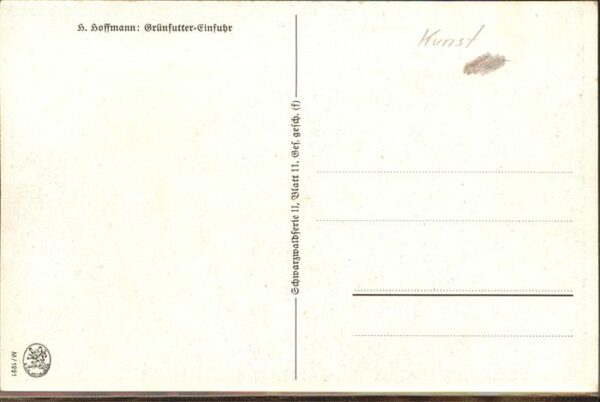 Hoffmann Heinrich Nr. 1221 Hühner Kühe Schwarzwaldhaus – Bild 2
