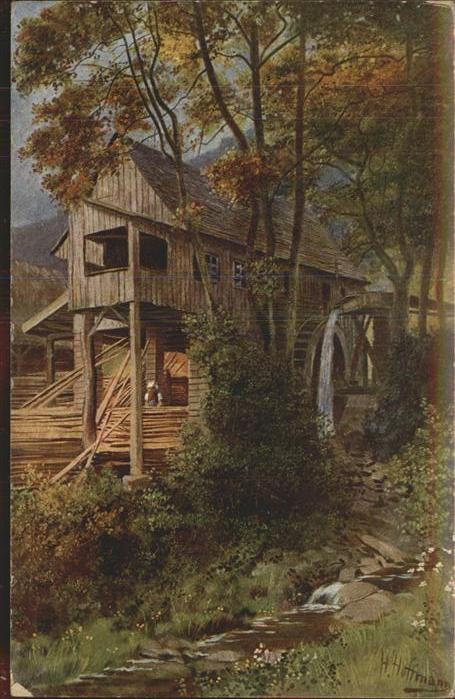 Hoffmann Heinrich Sägemühle Schwarzwald Serie V Blatt 2