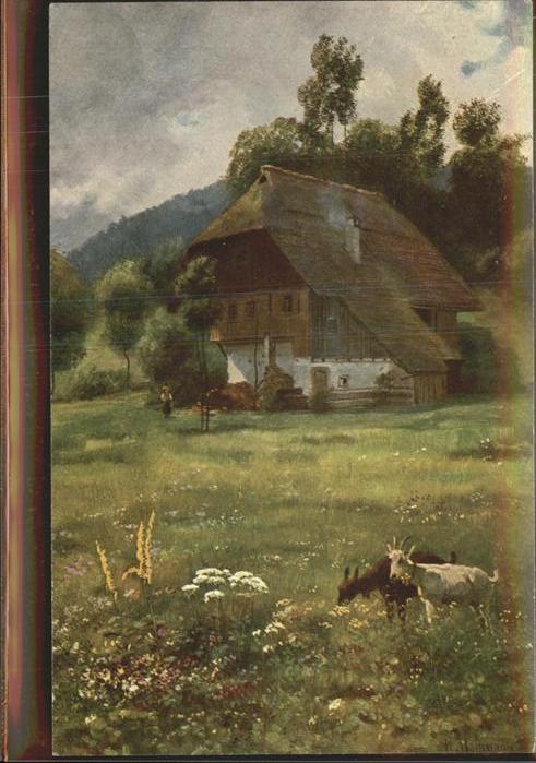 Hoffmann Heinrich Nr. 192 Wiesengrund Ziegen Schwarzwalds
