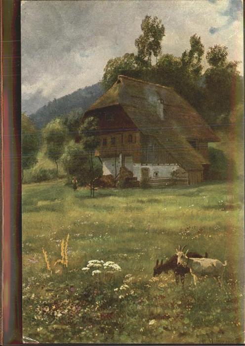 Hoffmann Heinrich Nr. 192 Wiesengrund Ziegen Schwarzwalds