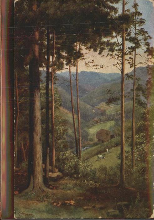 Hoffmann Heinrich Nr. 186 Tal Schwarzwaldserie II Blatt 1