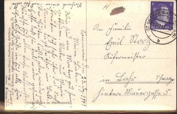 Hoffmann Heinrich Schwarzwaldserie II Blatt 3 – Bild 2