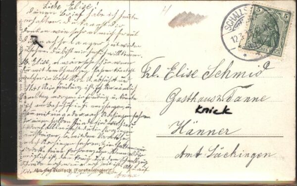 Hoffmann Heinrich Nr. 4 Wolfach Forellenangler Schwarzwal – Bild 2