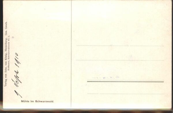 Hoffmann Heinrich Nr. 5 Wassermühle Schwarzwald – Bild 2