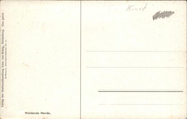 Hoffmann Heinrich Schwarzwaldserie Nr. 6 Weidende Herde K – Bild 2