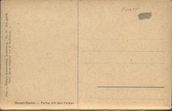 Hoffmann Heinrich Nr. 89 Baden-Baden Felsen – Bild 2