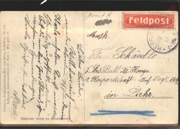 Hoffmann Heinrich Nr. 199 Schwarzwaldhaus Wiese Serie III – Bild 2