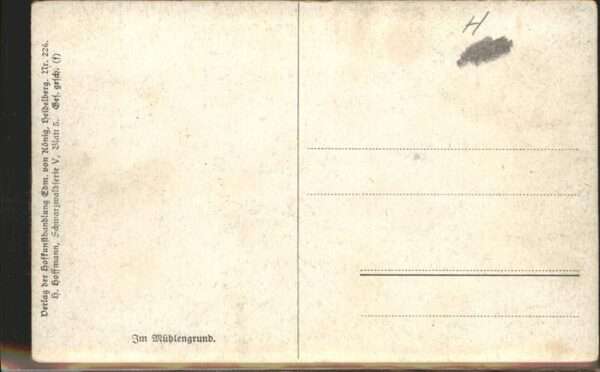 Hoffmann Heinrich Nr. 226 Mühlengrund Schwarzwaldserie V – Bild 2