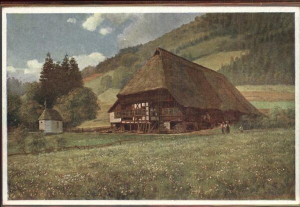 Hoffmann Heinrich Schwarzwaldhaus Kapellchen Serie I Blat