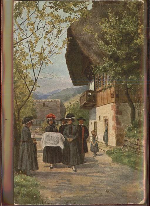Hoffmann Heinrich Nr. 191 Trachten Kindtaufe Serie II Bla
