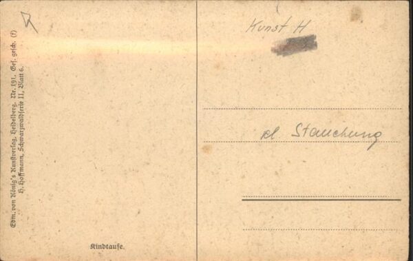 Hoffmann Heinrich Nr. 191 Trachten Kindtaufe Serie II Bla – Bild 2
