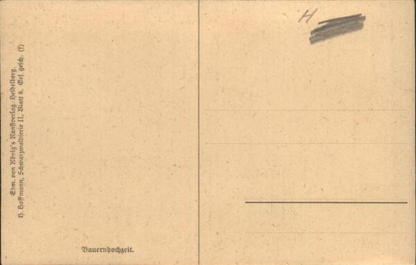 Hoffmann Heinrich Bauernhochzeit Musikanten Horn Trompete – Bild 2