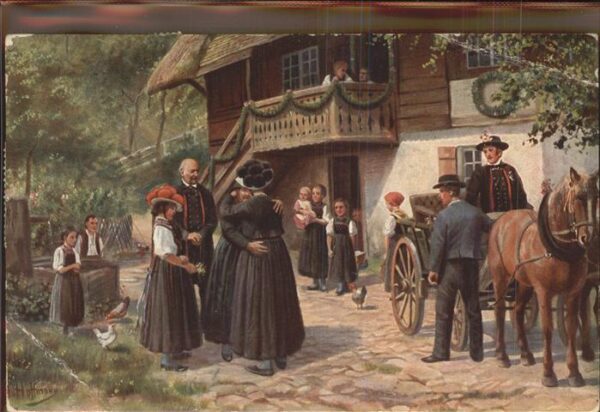 Hoffmann Heinrich Nr. 246 Abschied vom Elternhaus Pferdek
