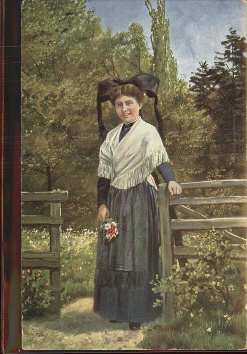 Hoffmann Heinrich Markgräflerin Tracht Serie I Blatt 6