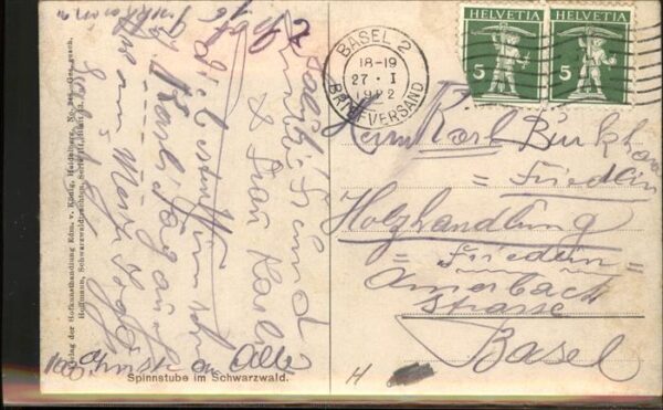 Hoffmann Heinrich Nr. 248 Spinnstube Schwarzwald Trachten – Bild 2