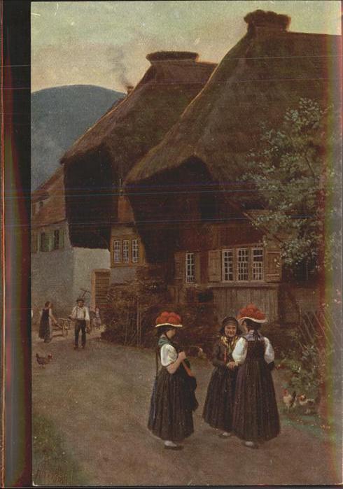 Hoffmann Heinrich Nr. 193 Dorfstrasse Schwarzwald Trachte