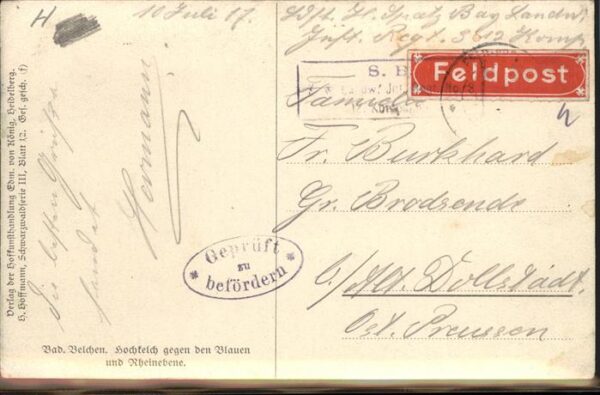 Hoffmann Heinrich Bad Belchen Hochkelch Blauen Rheinebene – Bild 2