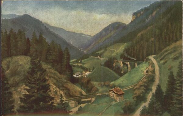 Hoffmann Heinrich Nr. 185 Höllental Ravennaschlucht Schwa
