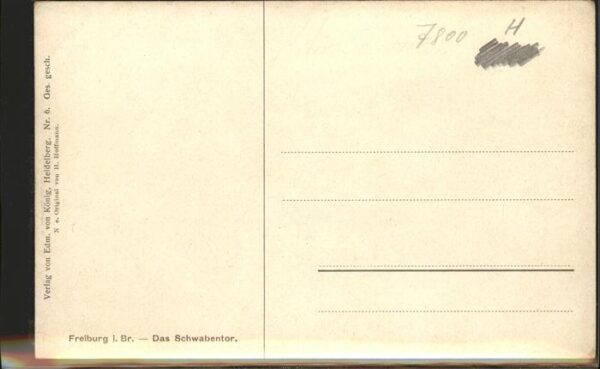 Hoffmann Heinrich Nr. 6 Freiburg im Breisgau Schwabentor – Bild 2