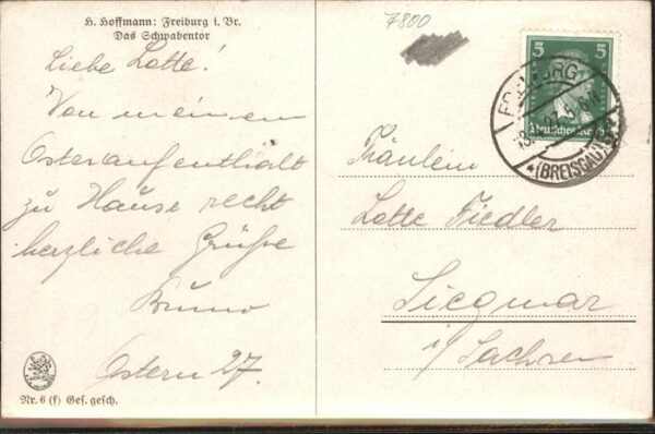 Hoffmann Heinrich Nr. 6 Freiburg im Breisgau Schwabentor – Bild 2