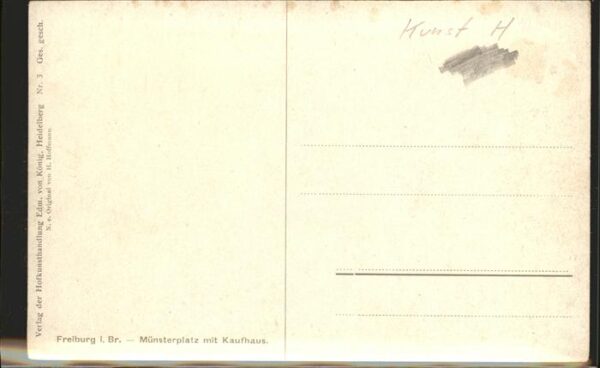 Hoffmann Heinrich Nr. 3 Freiburg im Breisgau Münsterplatz – Bild 2