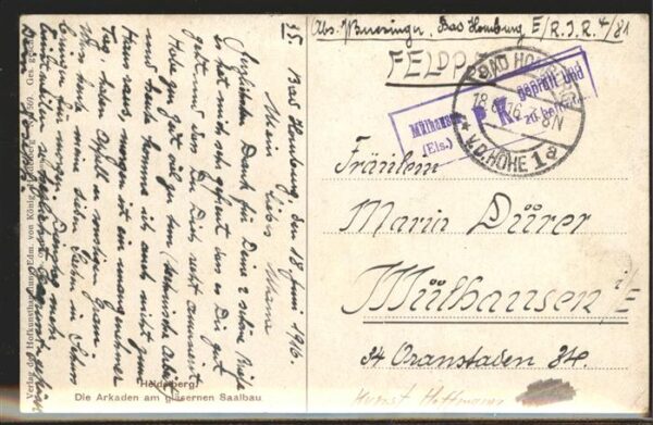 Hoffmann Heinrich Nr. 569 Heidelberg Arkaden – Bild 2