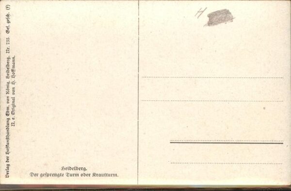 Hoffmann Heinrich Nr. 735 Heidelberg Krautturm – Bild 2