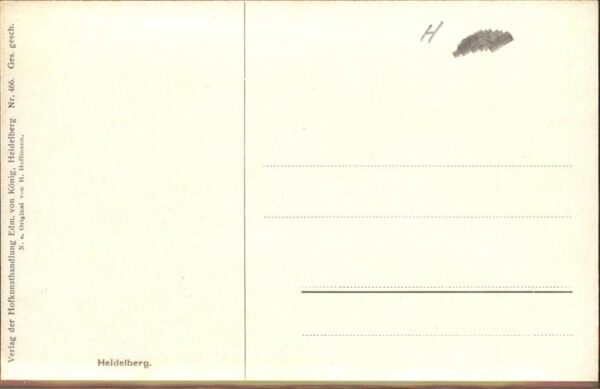 Hoffmann Heinrich Nr. 466 Heidelberg Schloss – Bild 2