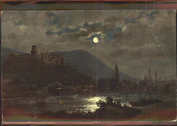 Hoffmann Heinrich Nr. 667 Heidelberg bei Nacht