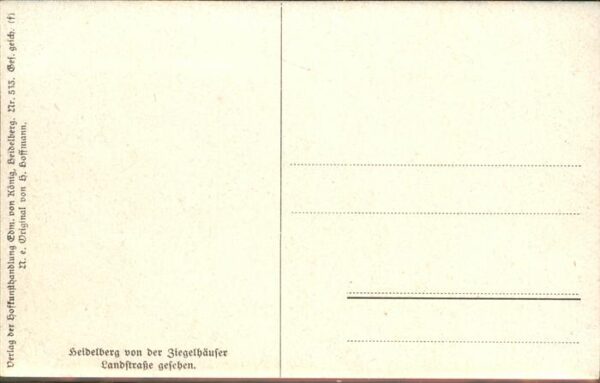 Hoffmann Heinrich Nr. 533 Heidelberg Ziegelhäuser Landstr – Bild 2