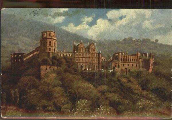 Hoffmann Heinrich Nr. 597 Heidelberg Schloss Hirschgasse