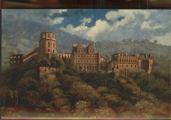 Hoffmann Heinrich Nr. 597 Heidelberg Schloss Kirchgasse