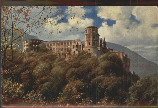 Hoffmann Heinrich Nr. 534 Heidelberg Schloß Terrasse