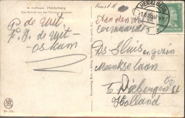 Hoffmann Heinrich Nr. 534 Heidelberg Schloß – Bild 2