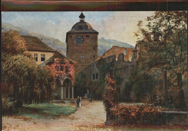Hoffmann Heinrich Nr. 122 Schloss Heidelberg Ruprechtsbau