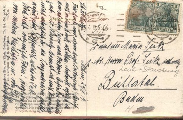 Hoffmann Heinrich Nr. 598 Schloss Alt-Heidelberg – Bild 2