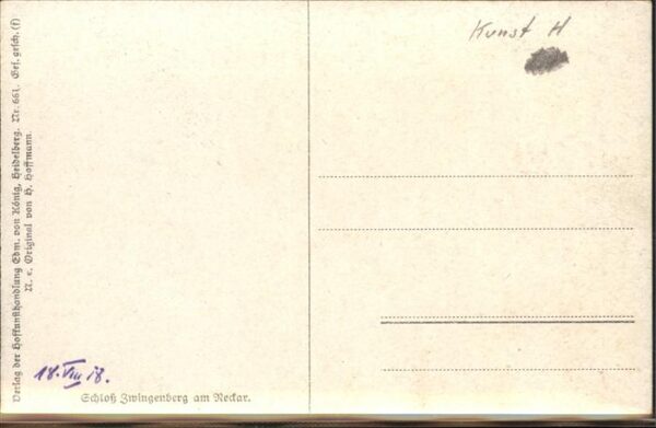 Hoffmann Heinrich Nr. 661 Schloß Zwingenberg am Neckar – Bild 2